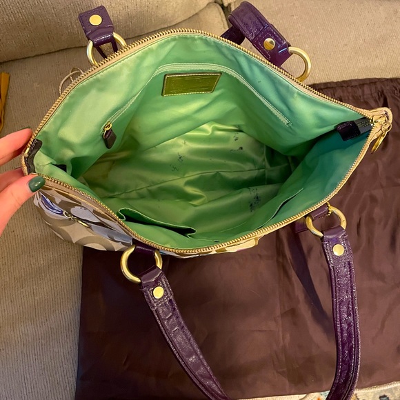 Coach Poppy Graffiti Appliqué Glam Tote - Picture 4 of 10